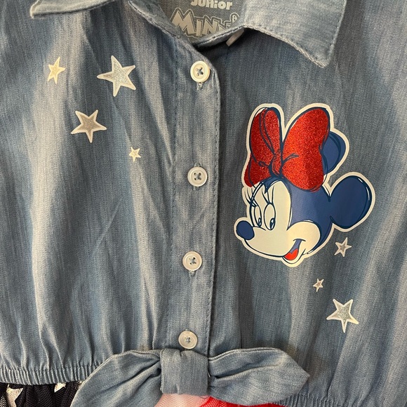 Minnie Mouse Americana Chambray and Tulle Dress - Picture 5 of 5